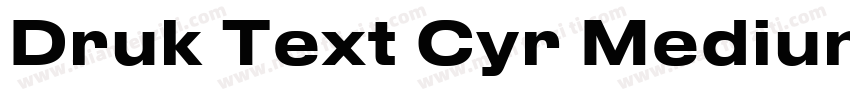 Druk Text Cyr Medium字体转换